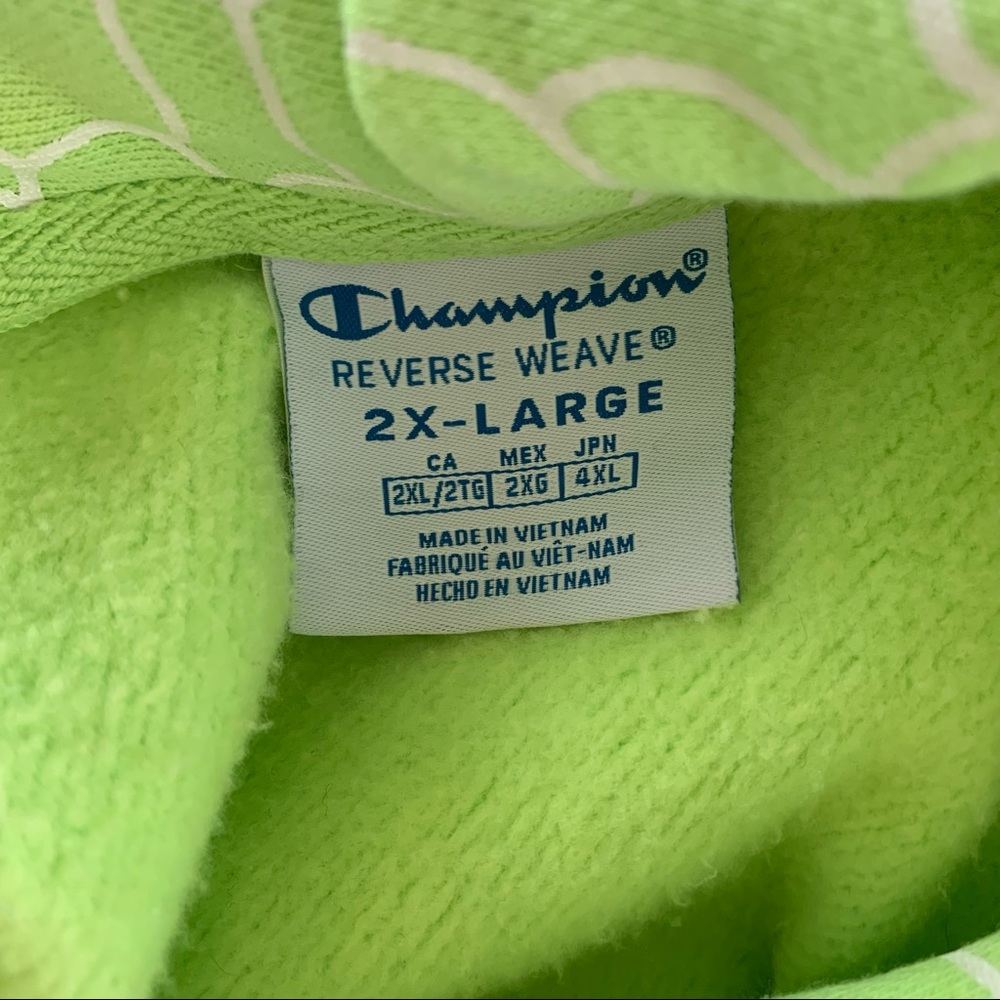 Champion Bubble Letter Hoodie Reverse Weave - Picture 10 of 11
